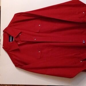 Wrangler red western long sleeve shirt